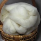 100% soft Corriedale wool roving natural white 8 oz
