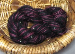 sale combo yarn mohair silk alpaca angora BEADS black