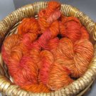 hand dyed  yarn 100% alpaca set lot worsted FIRE!