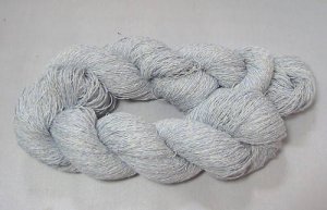 yarn dyeing NEW silk cotton light blue white wow!