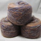 njy ball combo mix blend yarn 3 balls unisex tweed #1