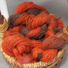 hand dyed huge lot yarn wool heathered fire pit