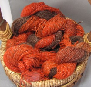 hand dyed huge lot yarn wool heathered fire pit