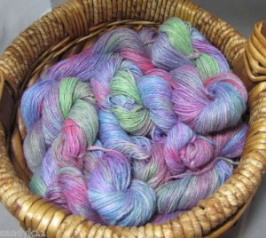 hand dyed  yarn 100% alpaca cria set lot tourists4
