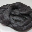 njy 8 ounces suri alpaca/mohair midnight BLACK roving