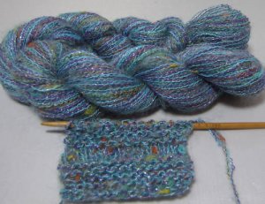 njy balled combo mix yarn silk mohair teal wonders