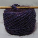 njy balled combo mix yarn mohair angora ribboned purple