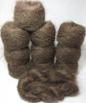 ball combo yarn angora mohair silk huge set lot browns