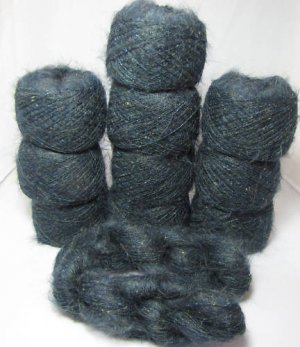ball combo yarn angora mohair silk huge set lot teal