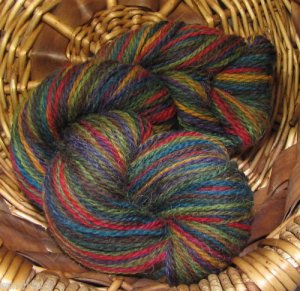 hand dyed yarn alpaca  merino socks rainbow tweed
