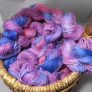 hand dyed  yarn 100% alpaca cria set lot berry patch
