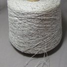 yarn cone NEW FRENCH SILK licorice 2/20  nubby wow