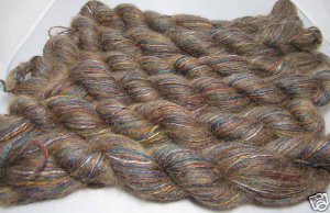 njy mix combo yarn set lot silk rayon rainbow angora #2