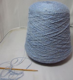 yarn cone NEW cotton silk sky light blue textures
