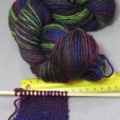 hand dyed yarn 100% wool SOFT blue purple green 200yds