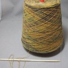 njy cone yarn gold toast green nubby italy