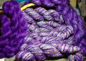 sale combo yarn set mixed HUGE lot angora purple custom