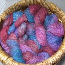hand dyed  yarn 100% alpaca set lot worsted berries