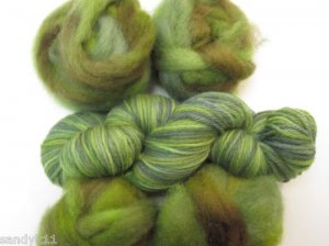 njy hand dyed thrum mitten total kit spring gardens