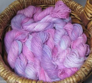 hand dyed  yarn 100% alpaca cria set lot girls special
