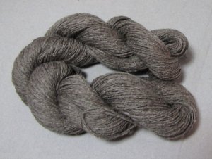 hand dyed yarn alpaca merino rose gray 240 yds skein