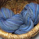 hand dyed yarn 100% wool tnt denim blues worsted wt