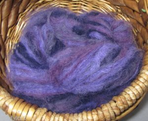 hand dyed yarn suri alpaca purples bulky weight SOFT