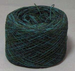 njy ball combo yarn 500 yards blue teal green nub italy