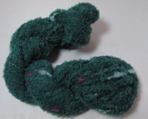 sale combo yarn merino boucle dark green blue fushia