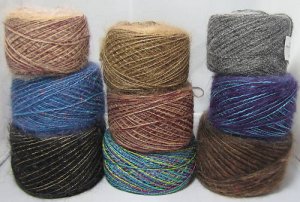 sale combo yarn set mixed large lot mohair balled #2