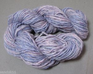 hand dyed yarn luxury silk wool 50/50 lilacs in spring