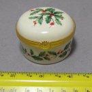 lenox christmas hinged trinket box porcelain