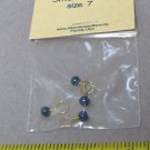 hand made set of stitch markers glass beads sz 7