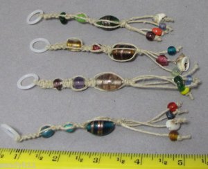 hand made set of stitch markers macrame all sized