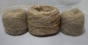 njy blend combo mix yarn silk mohair alpaca fawn ribbon