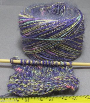njy ball combo yarn mohair lilac crocuses fun