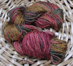 njy hand dyed yarn soft shiny rayon cotton fall harvest 93 yards dk wt