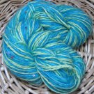 sale njy combo mix blend yarn teal green spring sequins ribbons fun novelty