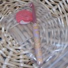 hand made fimo clay crochet hook button size M-13-9