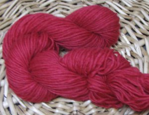 hand dyed yarn 100% icelandic wool spun lopi red