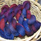 hand dyed huge lot yarn wool heathered berry patch