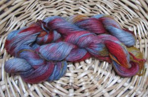 njy hand dyed yarn 100% alpaca 2 skein set party 215 yards knit crochet