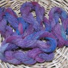 hand dyed 4 skein lot yarn silk blueberries