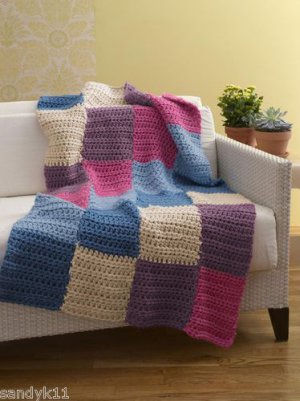 yarn mix combo mohair crochet squares afghan