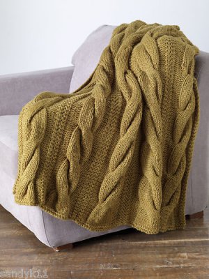 yarn mix combo mohair knitting classic cable afghan