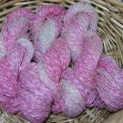 hand dyed yarn 70% silk 30% rayon bulky weight luxury pink lilies set of 3skeins
