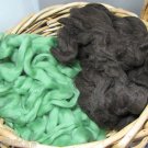 100% soft merino wool roving hand painted 8 ounces turtle in winter