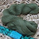hand dyed  yarn 100% baby alpaca lace 440 yds greens wow soft knit crochet