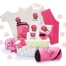 Organic! - Sweet Cupcakes Baby Gift Basket