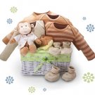 Organic! - Monkey Business Baby Gift Basket